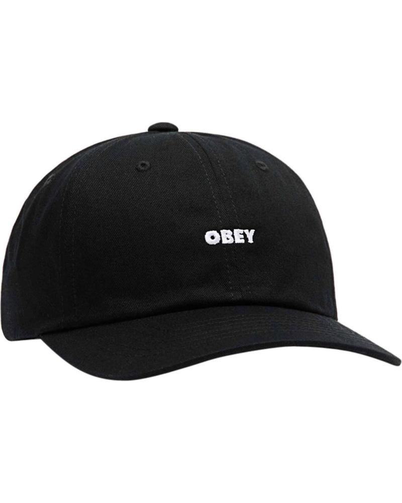 GORRA OBEY BOLD CURVE 6 PANEL NEGRA NAN