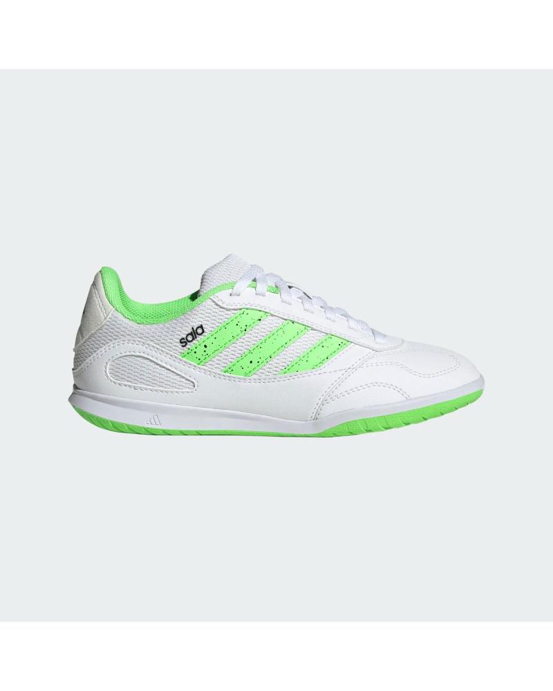 ZAPATILLAS FÚTBOL SALA ADIDAS SUPER SALA III J JR5402 BLANCO/VERDE 28 EU