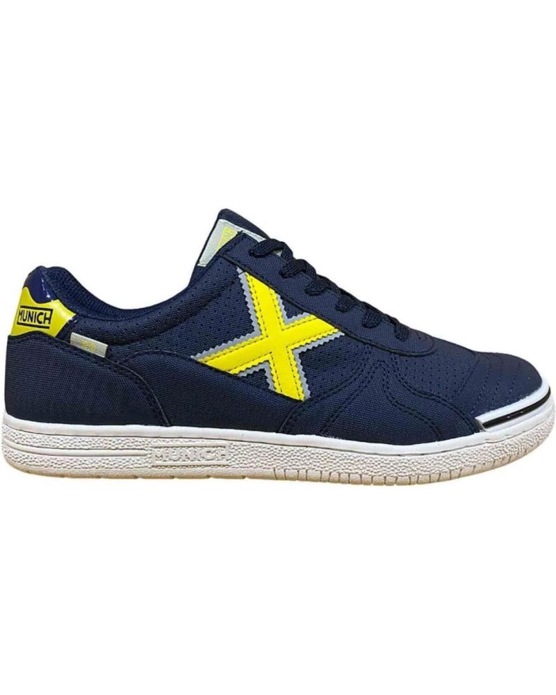 ZAPATILLAS INFANTILES MUNICH G3 KID TRENDICO 347 - AZUL NOCHE Y AMARILLO AZUL NOCHE