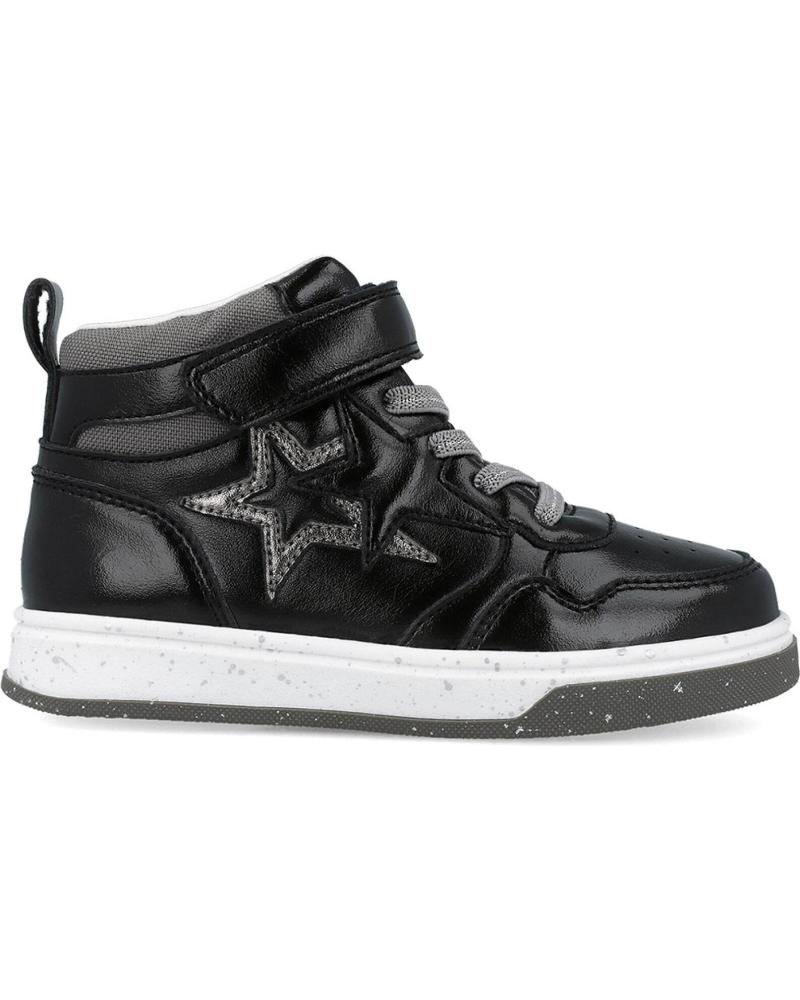 BOTÍN INFANTIL GARVALIN 251551-A054 CON ESTRELLA NEGRO NEGROA054