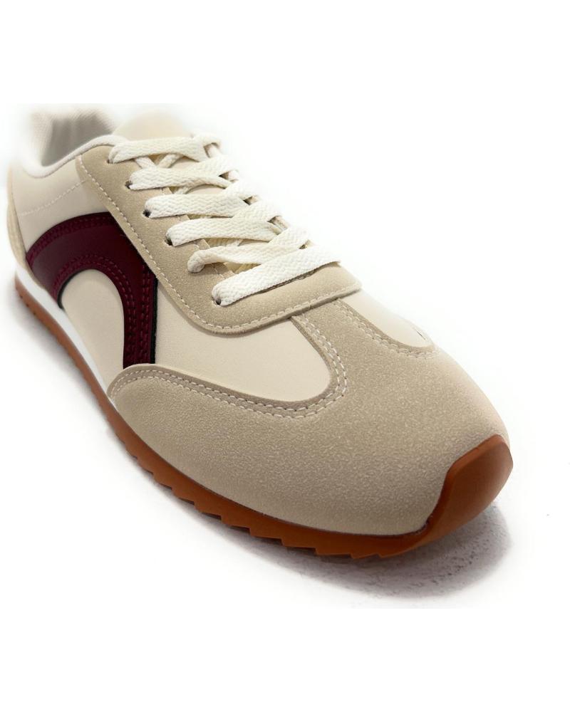 CHIC VISION ZAPATILLAS CASUAL BEIGE CON CORDONES BEIGE