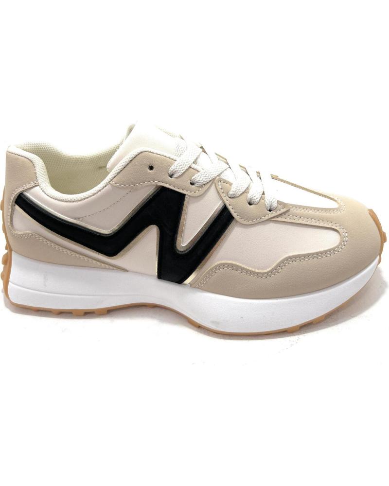 CHIC VISION ZAPATILLAS CASUAL BEIGE CON LOGO 'N' BEIGE