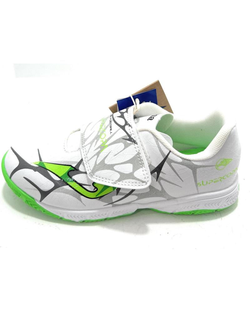 ZAPATILLAS FÚTBOL SALA JOMA CON CIERRE ADHERENTE BLANCO BLANCO