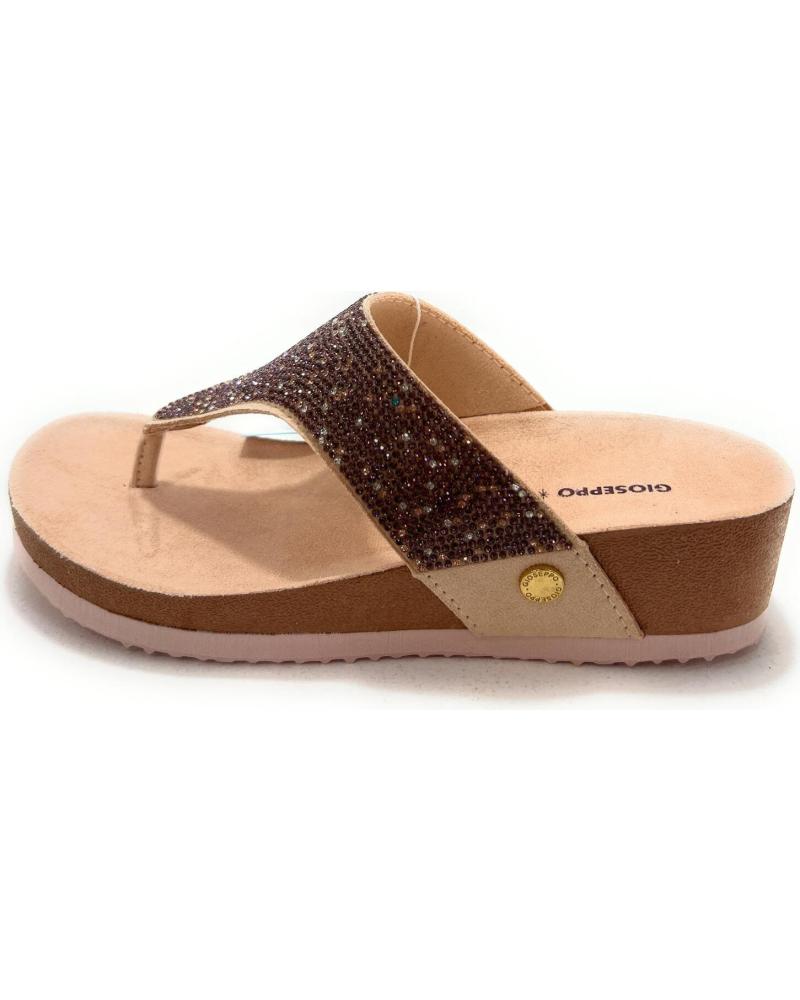 GIOSEPPO SANDALIA DE PLAYA CON CUÑA BRILLANTES ROSA ROSA