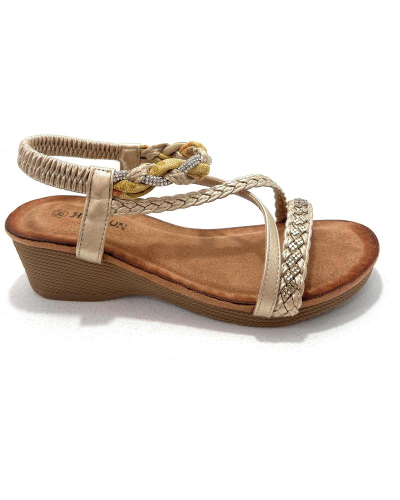 SANDALIAS HUALUN CUNA CONFORT TIRAS TRENZADAS AMARILLO AMARILLO