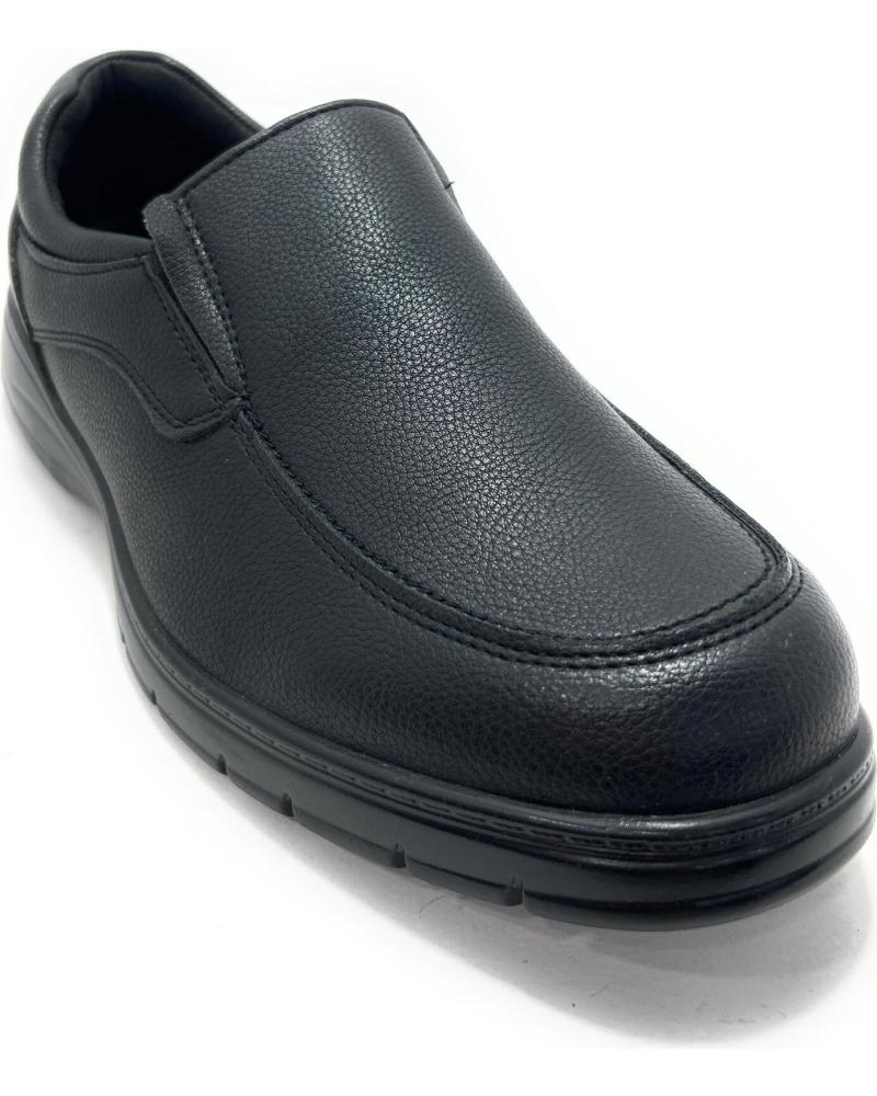 MOCASÍN LEONAL ELÁSTICOS COMFORT RELAX NEGRO NEGRO
