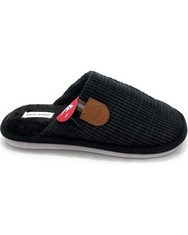 JOMIX ZAPATILLAS DE CASA NEGRAS CÓMODAS NEGRO