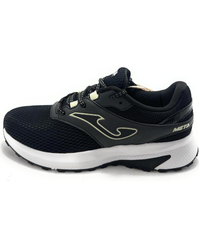 ZAPATILLAS RUNNING JOMA RELAX CADET NEGRAS CON CORDONES NEGRO
