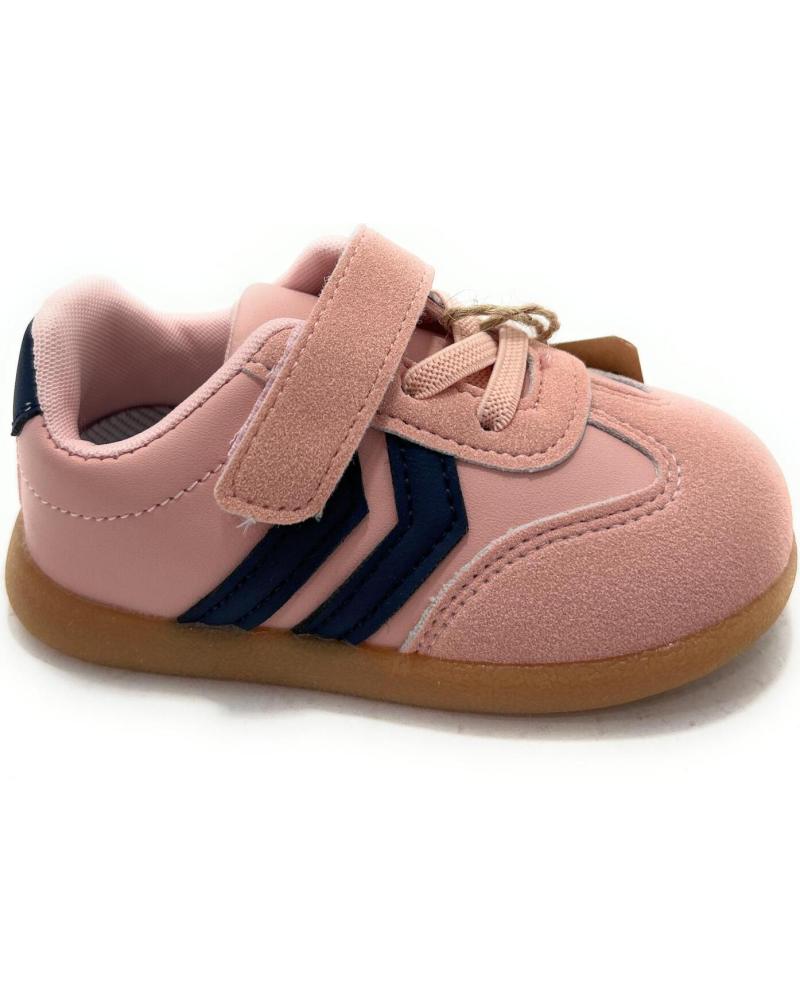 ZAPATILLAS DEPORTIVAS BUBBLE BOBBLE BAREFOOT CON CIERRE ELÁSTICO Y ADHERENTE ROSA ROSA