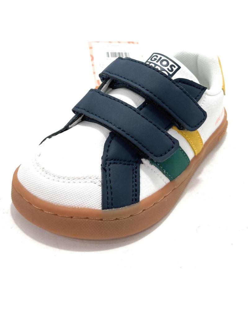 GIOSEPPO ZAPATILLAS BAREFOOT DE PIEL CON VELCRO BLANCO BLANCO