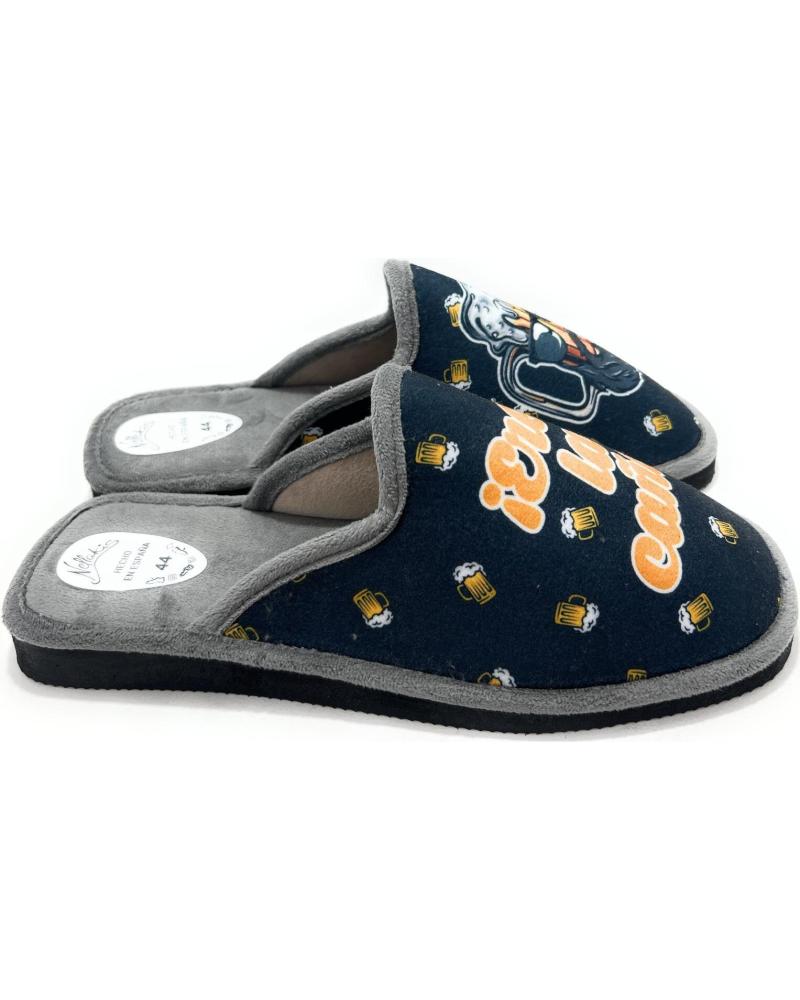 ALCALDE ZAPATILLAS DE CASA CANAPISO CON DISEÑO DIVERTIDO GRIS GRIS