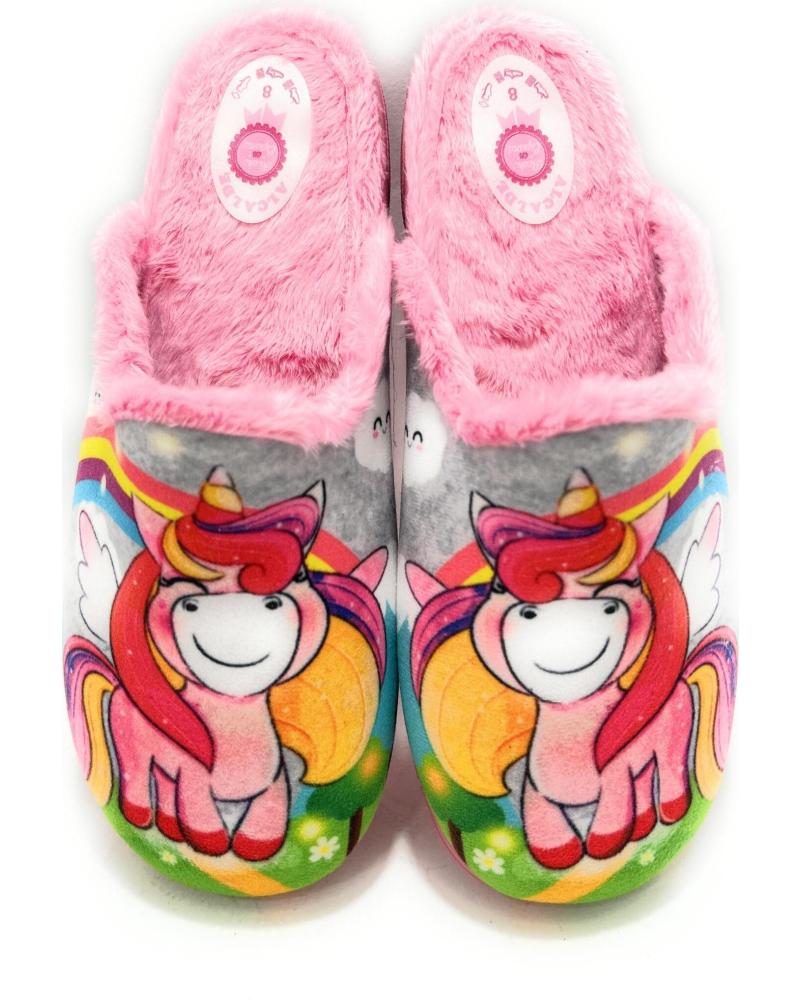 ALCALDE ZAPATILLAS DE CASA UNICORNIO ROSA ROSA