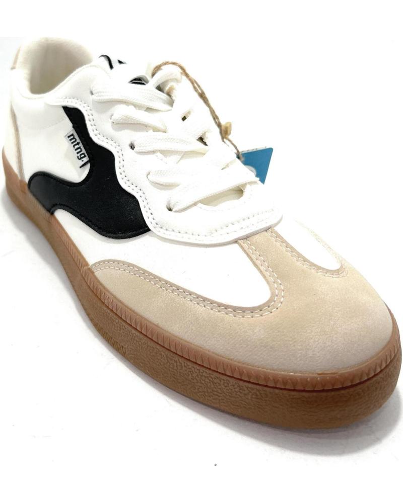 ZAPATILLAS MTNG MUSTANG SAM CON CORDONES BLANCO BLANCO