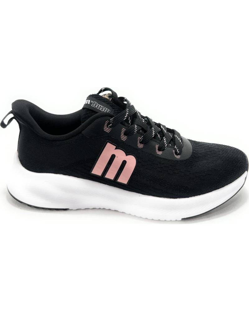 ZAPATILLAS DEPORTIVAS MTNG MUSTANG CORDONES CONFORT NEGRO NEGRO