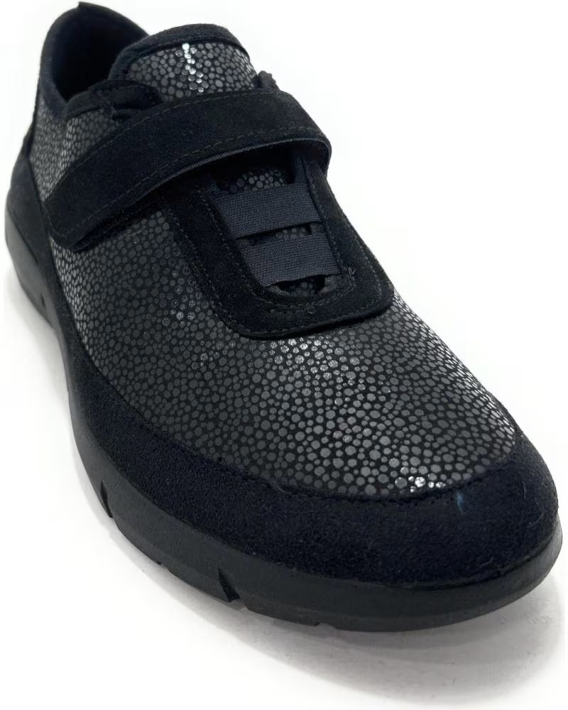 SAPATOS CONFORTO TUPIE COM FECHO DE VELCRO ANATÓMICO PRETO NEGRO