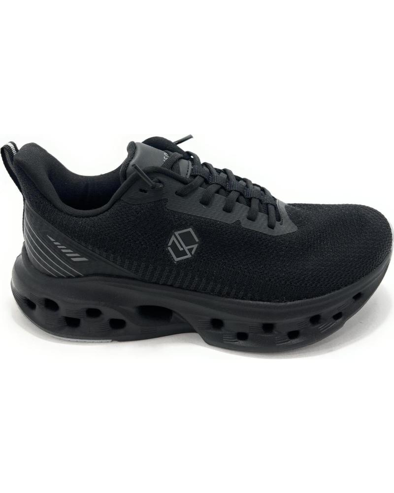 MYSOFT ZAPATILLAS CALZA FÁCIL ELÁSTICAS NEGRAS NEGRO