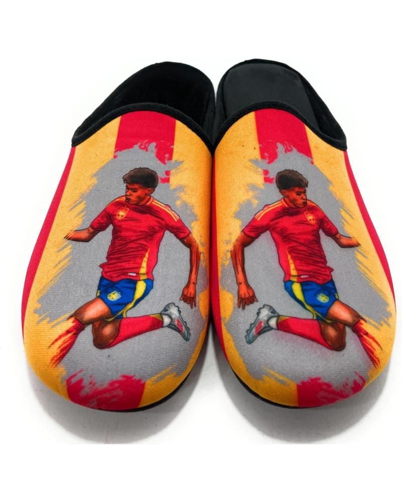 ZAPATILLAS DE CASA ALCALDE FÚTBOL YAMAL ESPAÑA NEGRAS NEGRO