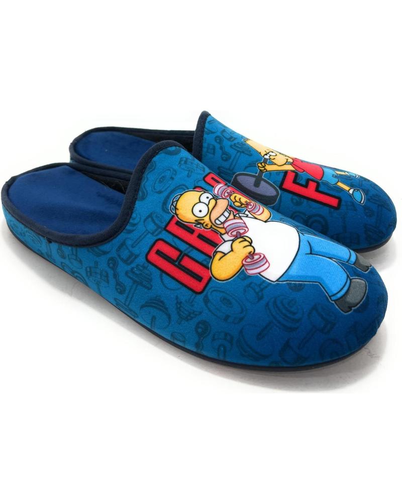 ZAPATILLAS DE CASA ALCALDE LOS SIMPSON HOMER Y BART AZULES AZUL