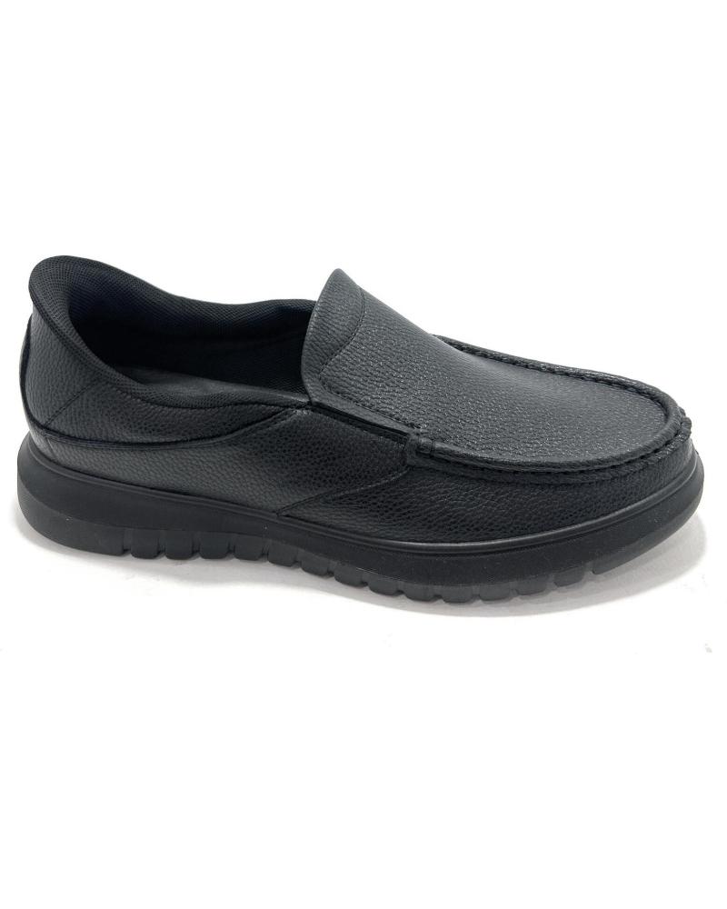 MOCASÍN SLIP-ON LEONAL CONFORT ELÁSTICO RELAX NEGRO NEGRO