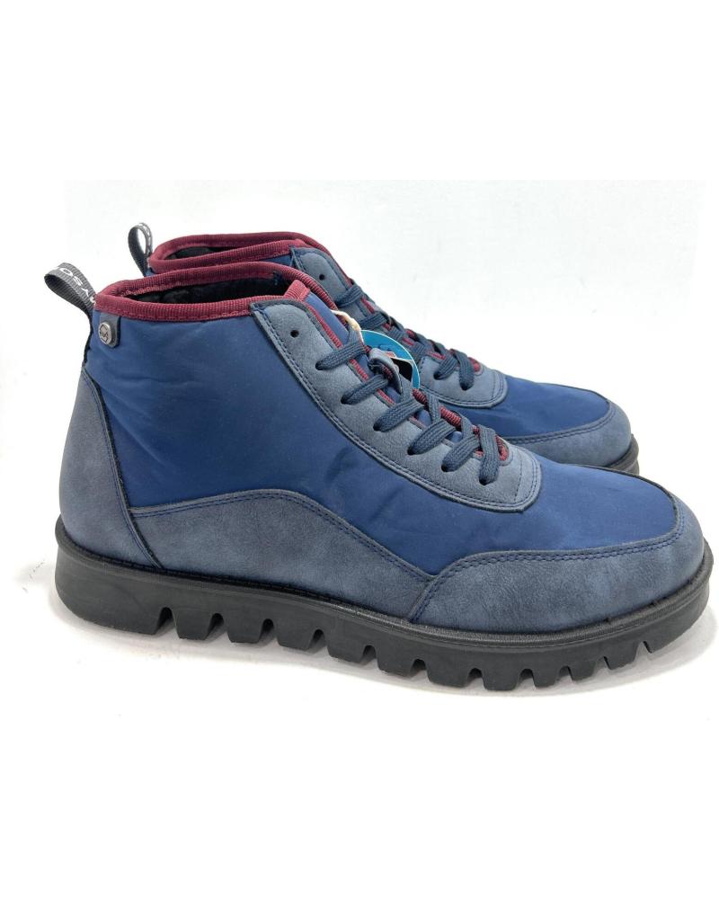 BOTAS IMPERMEABLES CHIC VISION MYSO CON CORDONES AZULES AZUL