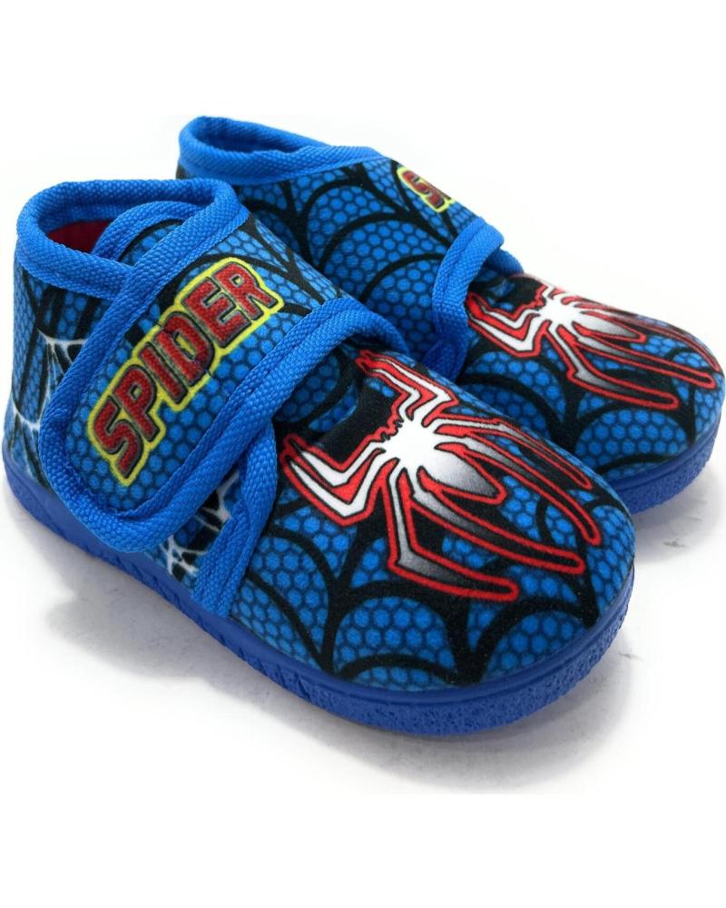 ALCALDE ZAPATILLAS DE CASA NIÑO SPIDER-MAN AZULES CON CIERRE ADHERENTE AZUL