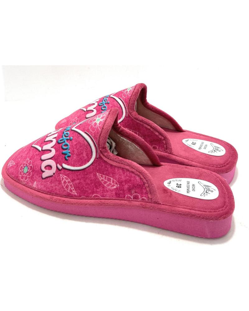 ALCALDE ZAPATILLAS DE CASA MODELO MAMÁ MORADO CON SUELA ANTIDESLIZANTE PARA PARQUET MORADO
