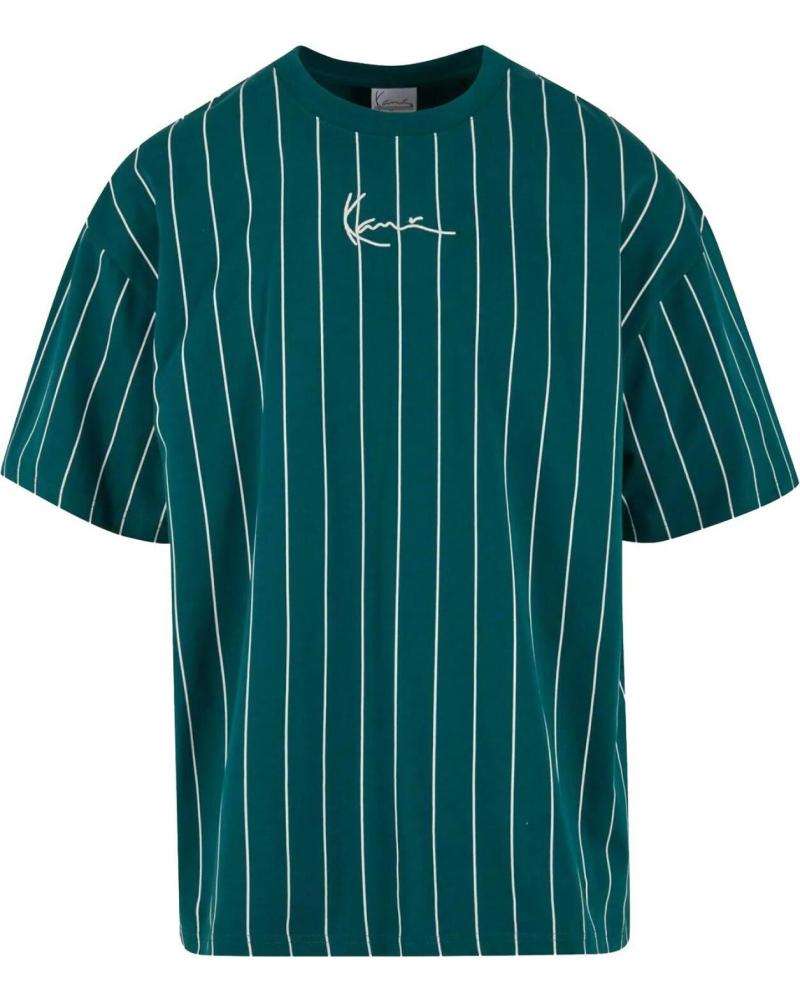 KARL KANI CAMISETA SMALL SIGNATURE PINSTRIPE VERDE NAN