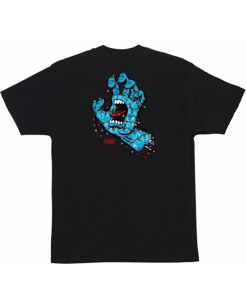 CAMISETA SANTA CRUZ X STRANGER THINGS SCREAMING LIGHTS HEAVYWEIGHT NEGRA NAN