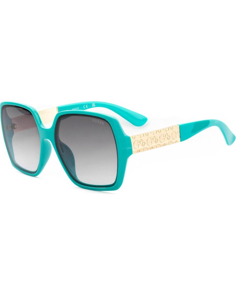 GAFAS DE SOL GUESS MUJER GO00031-6287B TURQUESA CUADRADAS LENTE DEGRADADA Ø 62 MM