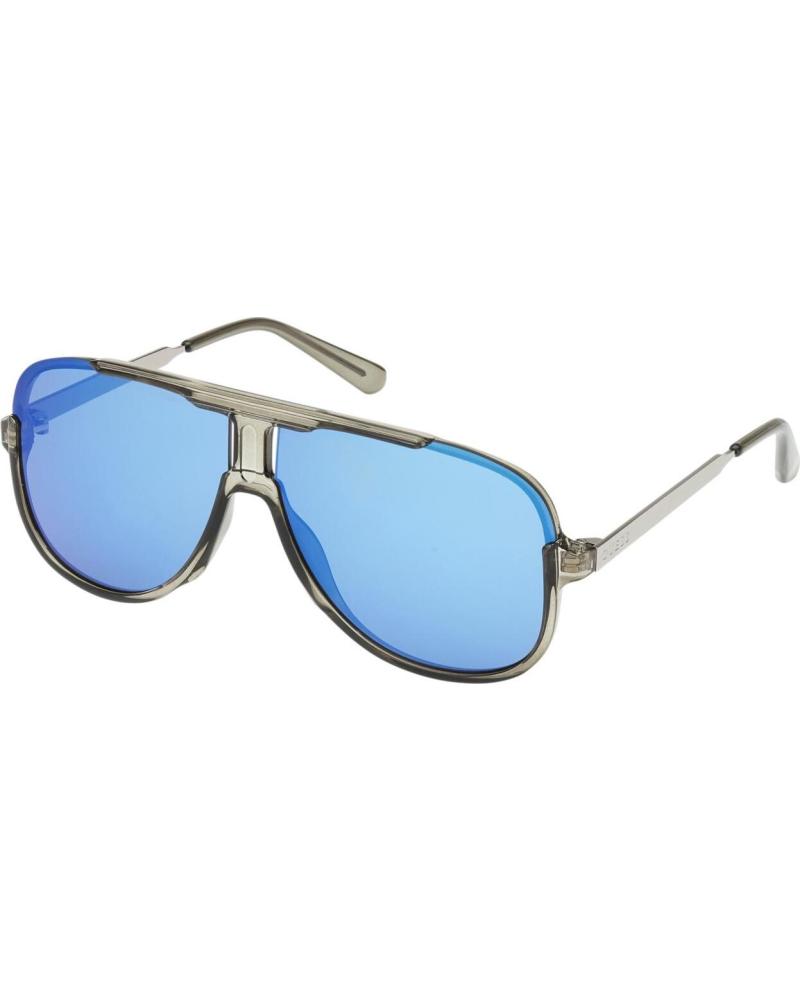 GAFAS DE SOL GUESS GO00060-6490C HOMBRE (Ø 64 MM) GRISES CON LENTES AZULES ESPEJO