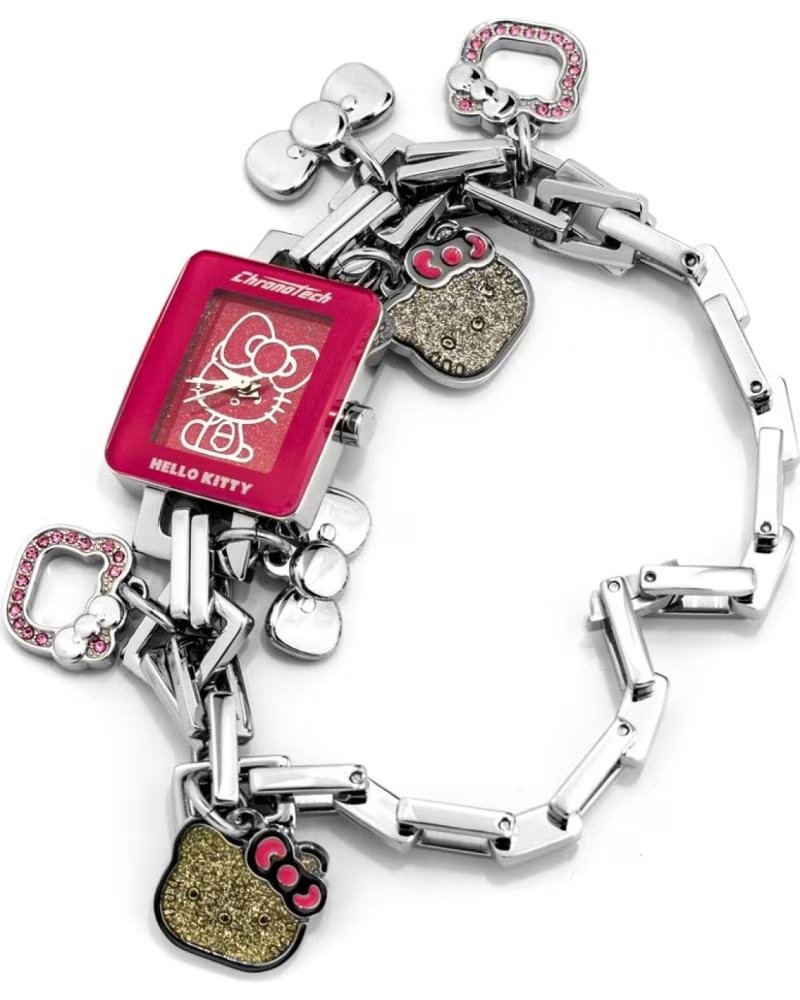 Pulsera Chronotech CT6323L-08M Mujer Plateada con Charms Hello Kitty Plateado