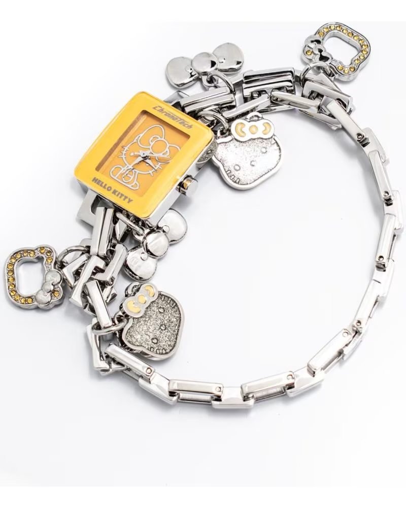 Reloj Chronotech CT6323L-10M Brazalete con Dijes Plateado
