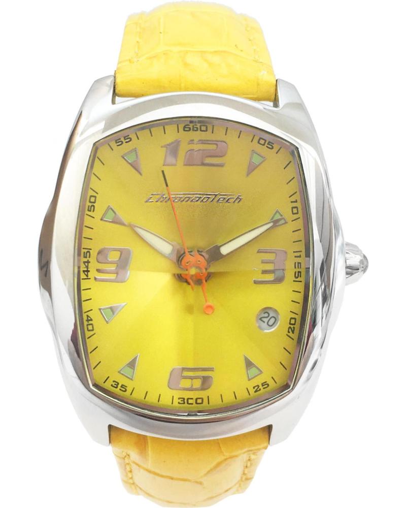 RELOJ CHRONOTECH CT7504L-05 PARA MUJER, ESFERA AMARILLA 34 MM AMARILLO