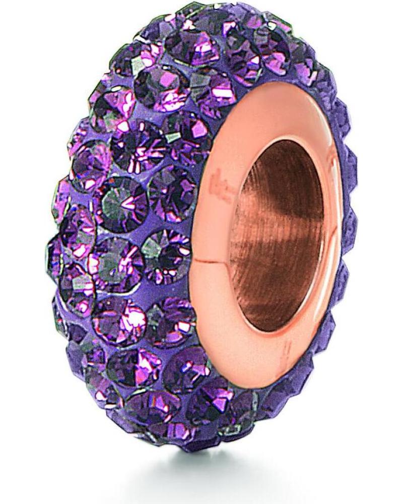 ABALORIO FOLLI FOLLIE 3P0T024RX PÚRPURA CON DETALLES ROSE GOLD