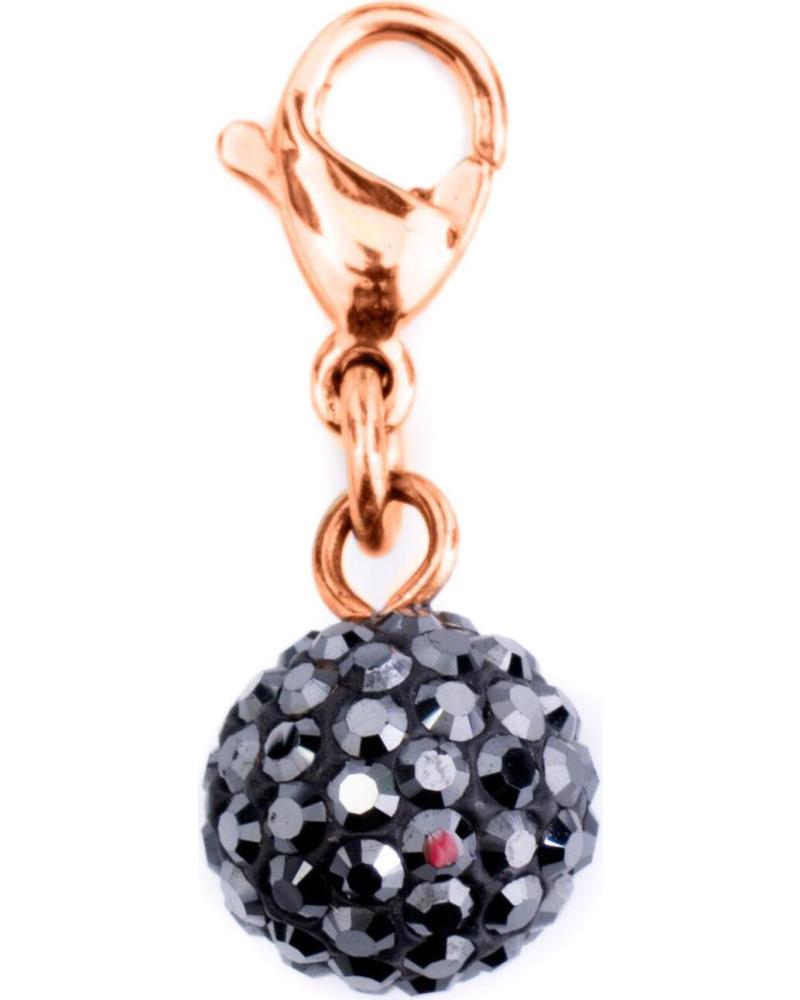 ABALORIO FOLLI FOLLIE 3P0T026RK BOLA NEGRA CON CIERRE MOSQUETÓN