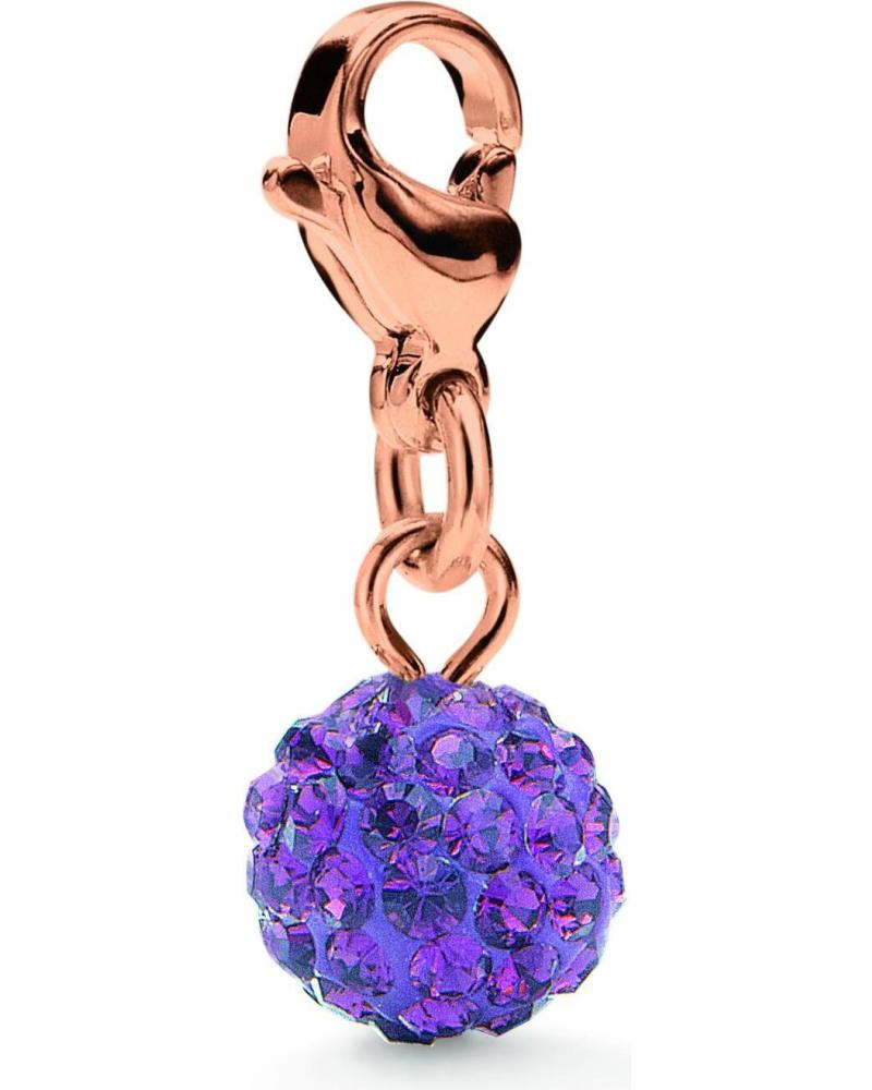 ABALORIO FOLLI FOLLIE 3P0T026RX BOLA PÚRPURA CON CIERRE MOSQUETÓN