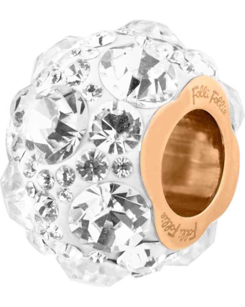 ABALORIO ESFÉRICO FOLLI FOLLIE 3P13T018RC CON CRISTALES TRANSPARENTES