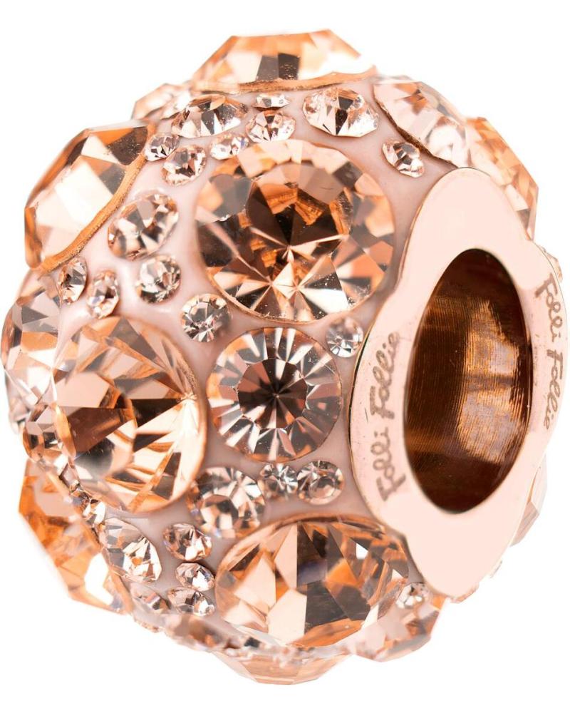 ABALORIO ESFÉRICO FOLLI FOLLIE 3P13T018RS CON CRISTALES ROSAS