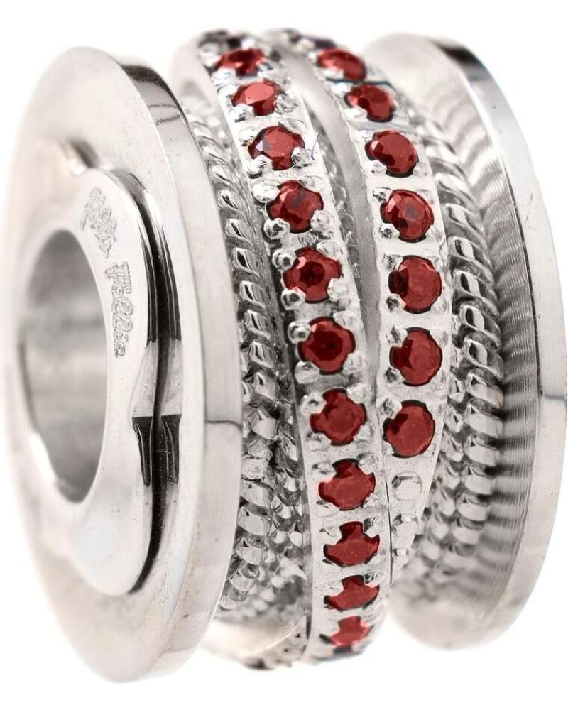 ABALORIO FOLLI FOLLIE 3P16F004R CON CIRCONITAS ROJAS