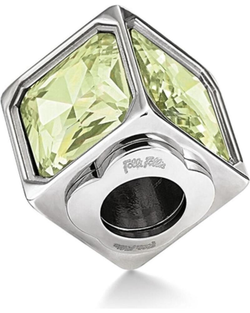 ABALORIO CÚBICO FOLLI FOLLIE 3P16F008CE CON CRISTAL AMARILLO