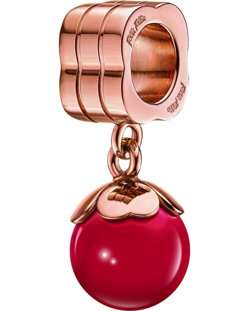 CHARM COLGANTE FOLLI FOLLIE FRUTA ROJA BAÑADO EN ORO ROSA 3P16T014RR
