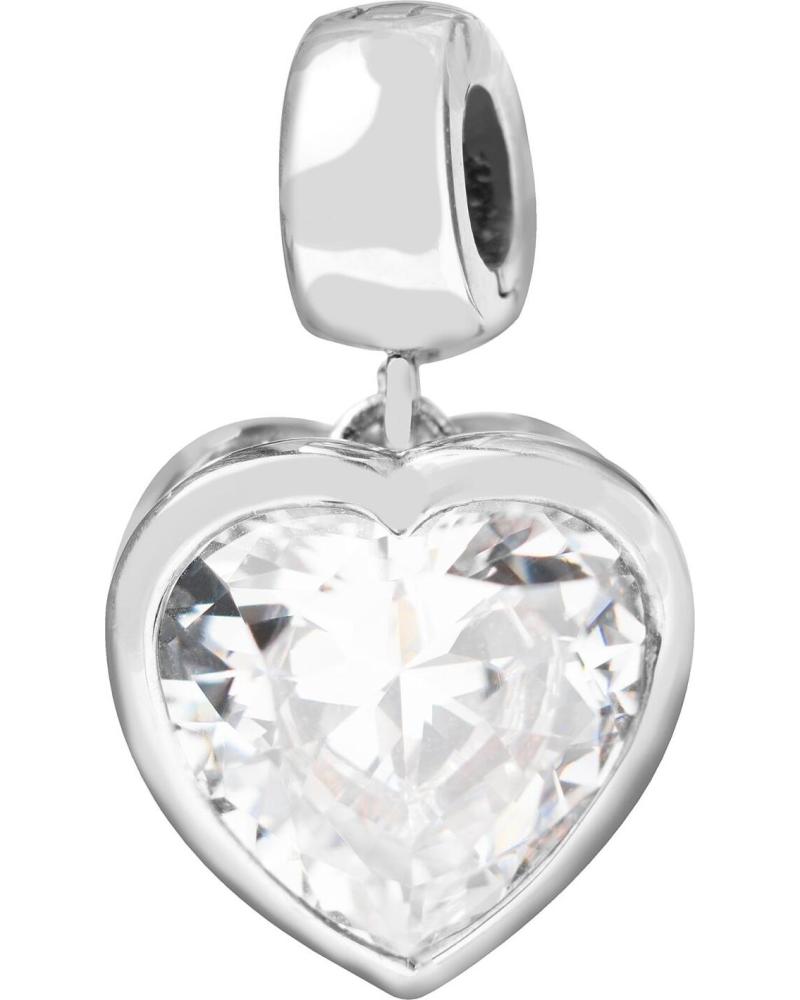 COLGANTE CORAZÓN FOLLI FOLLIE 3P8S099C CON CRISTAL TRANSPARENTE