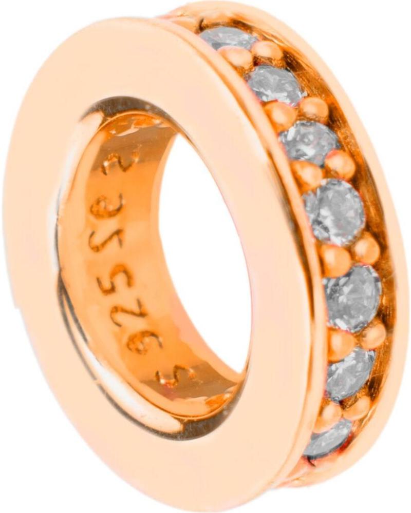 ABALORIO FOLLI FOLLIE 3P9S132YS CIRCONITAS TRANSPARENTES TONO ORO ROSA