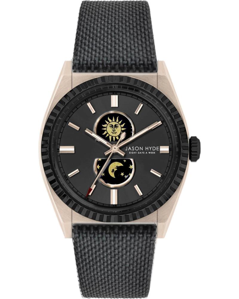 RELOJ JASON HYDE JH41006 CON ESFERA NEGRA Y CORREA NEGRA NEGRO