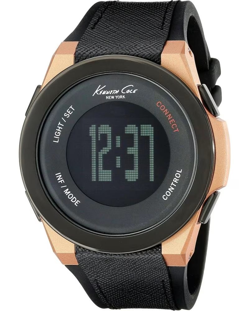 Smartwatch Kenneth Cole 10022939 Negro con Toques Bronce Negro