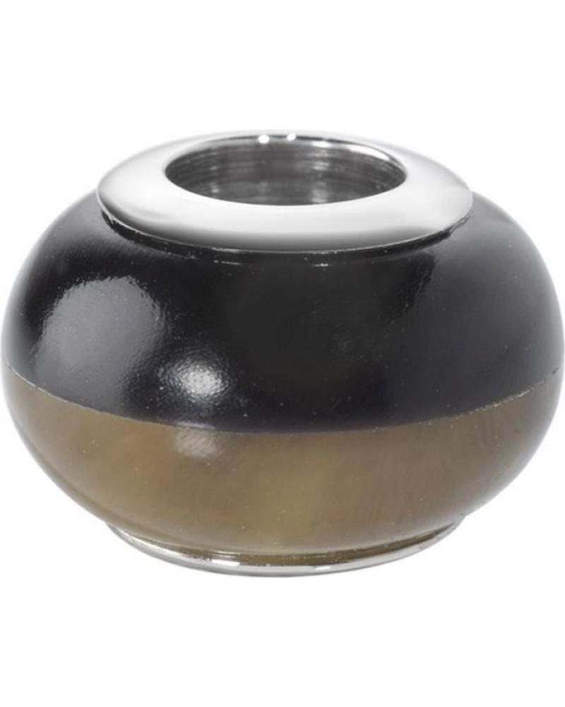 ABALORIO MORELLATO SCZ299 DE ACERO Y RESINA NEGRA