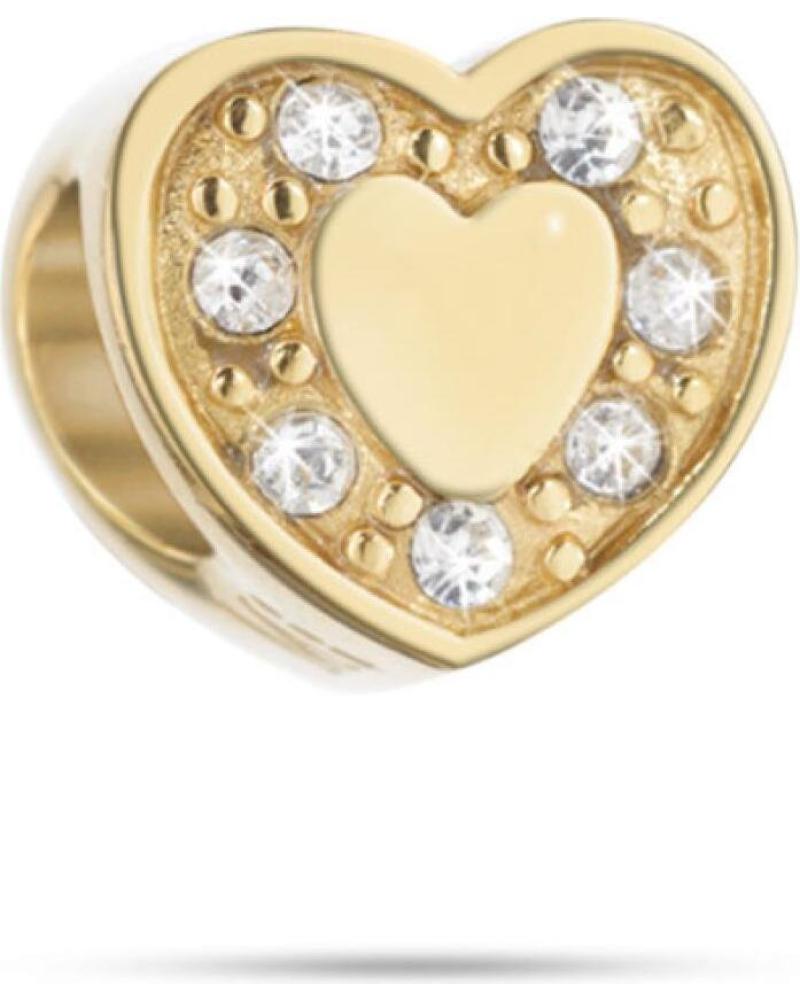 ABALORIO CORAZÓN MORELLATO SCZ381 CON CIRCONITAS DORADAS