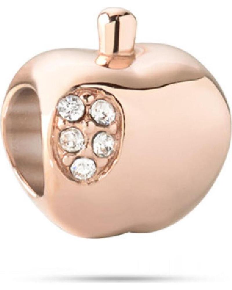 ABALORIO MANZANA MORELLATO SCZ419 CON CIRCONITAS Y ACABADO ORO ROSA