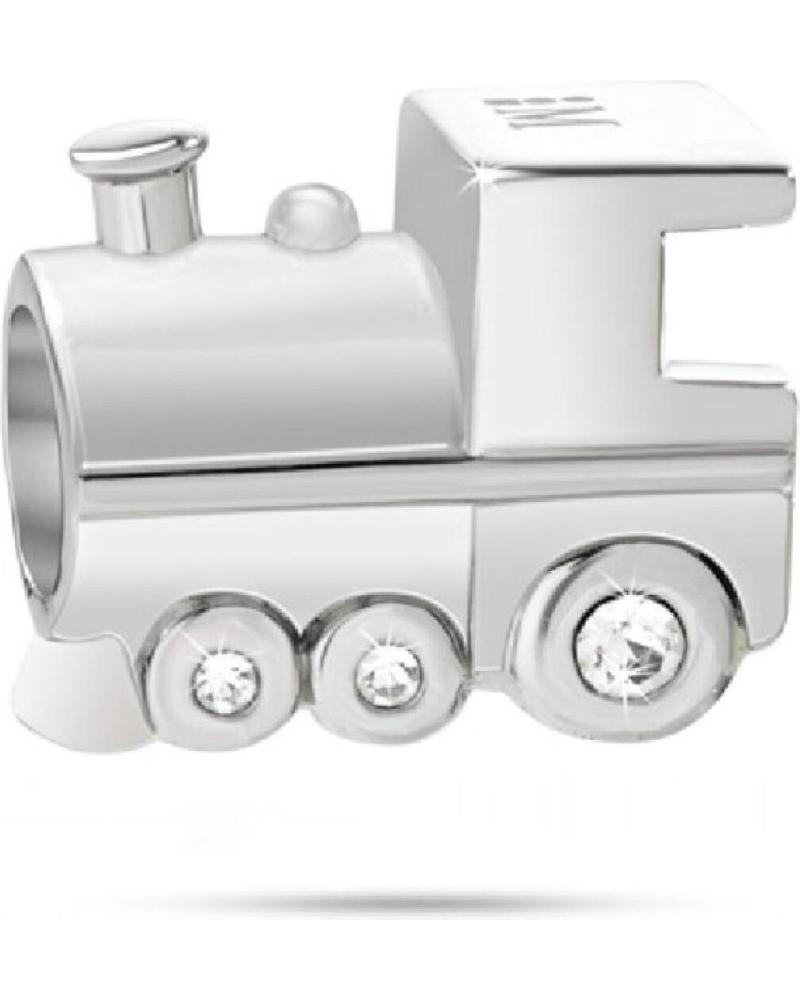 ABALORIO TREN MORELLATO SCZ436 CON CIRCONITAS PLATEADO