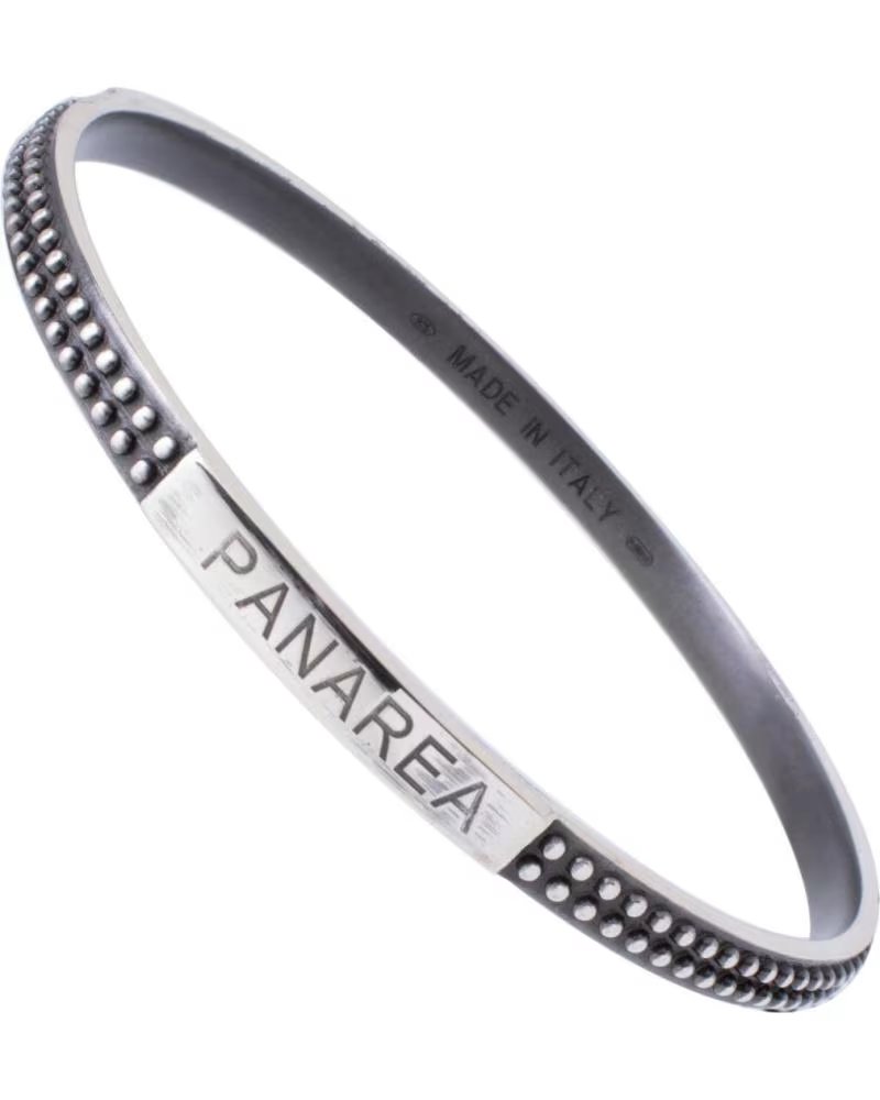 Brazalete Rígido Panarea BS12OX de Acero con Detalle Grabado